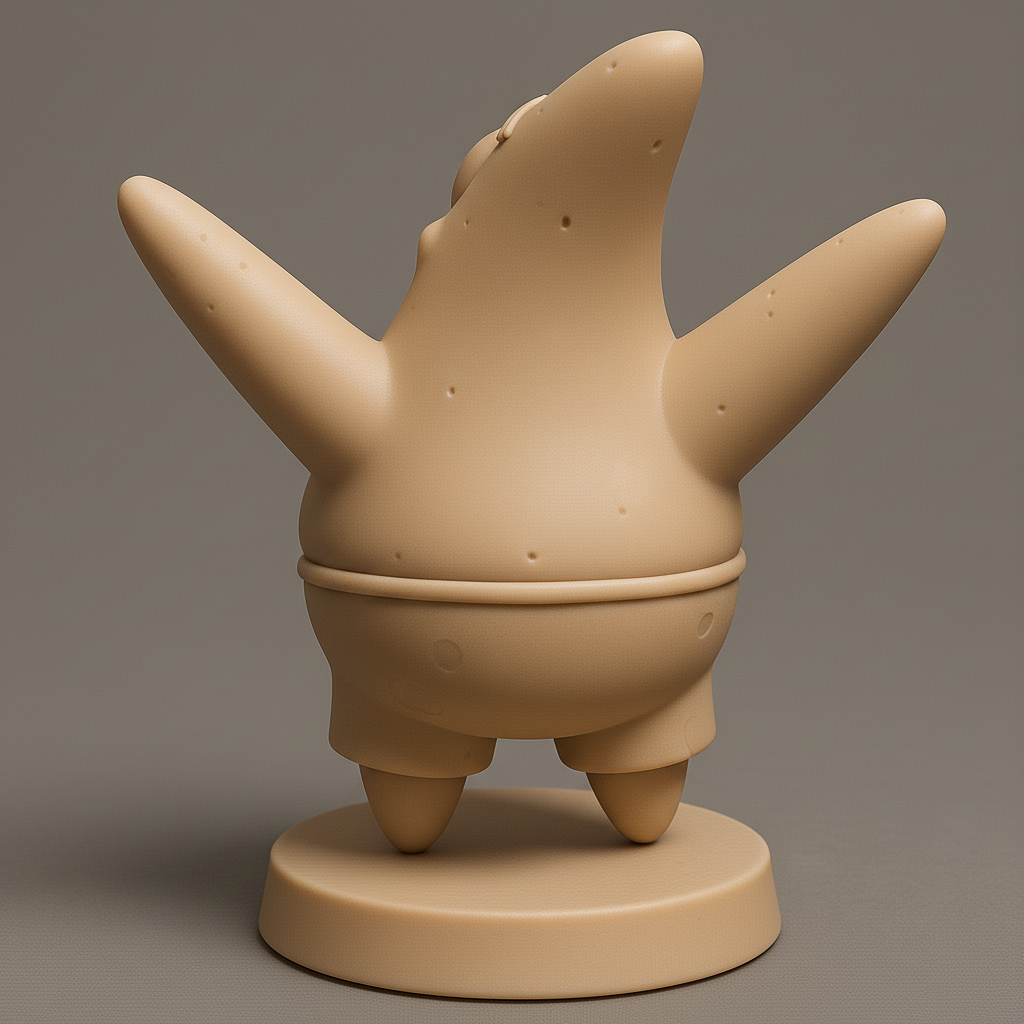 silhouette 3d printer maker-3d portrait printing_Cheerful Character Model for Fun Prints