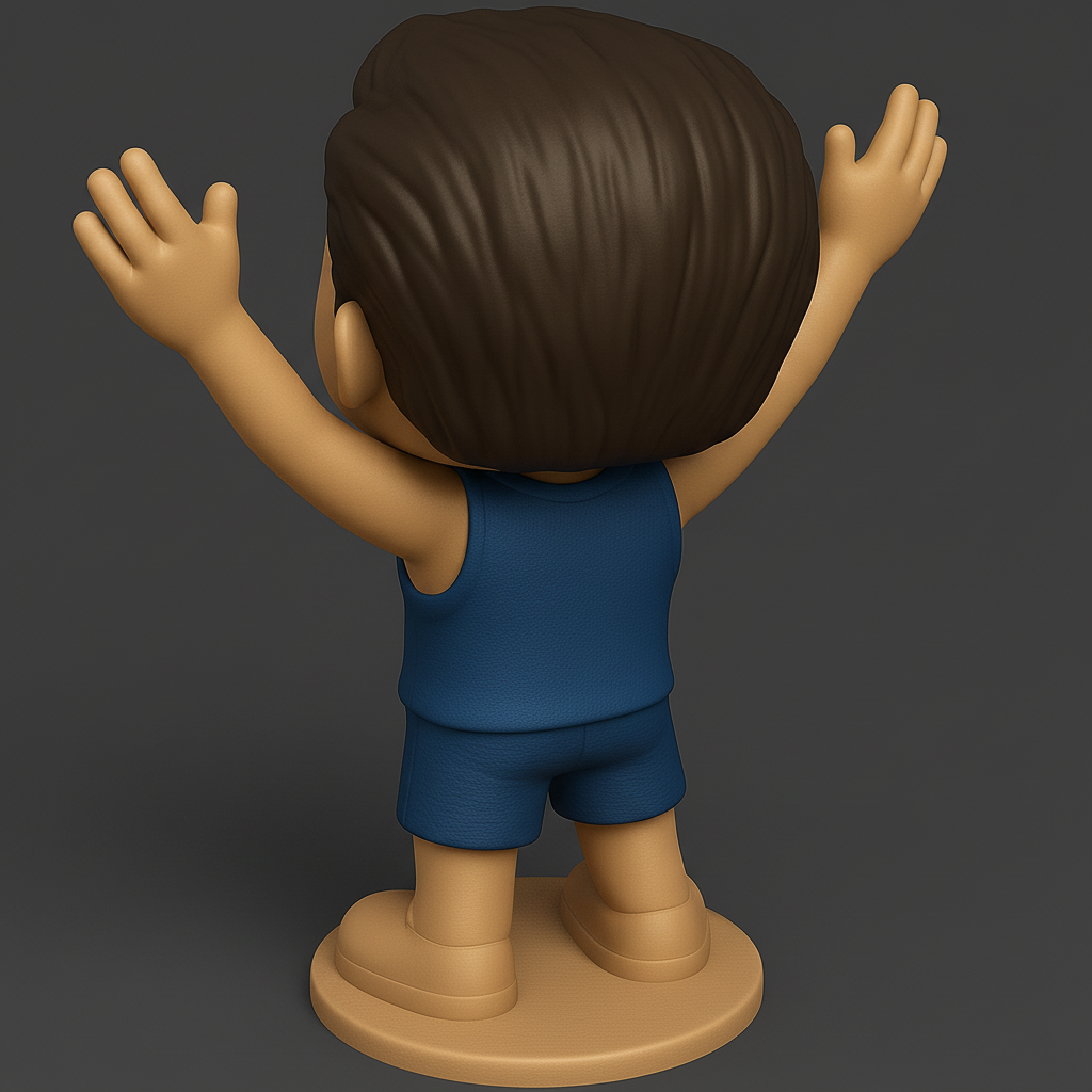 face to 3d model ai-3D portrait printing from photo_Joyful Boy Funko Style Figure: Celebrate & Display!