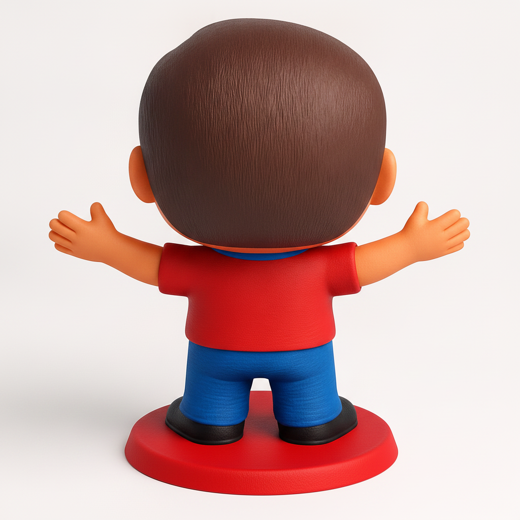 face to 3d model ai-3D portrait printing from photo_Friendly Welcome Figurine: Desk Pal & Conversation Starter