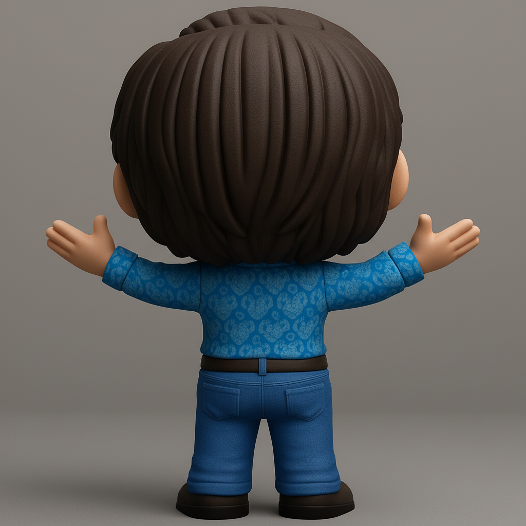 face anatomy 3d model-create 3d face model from photo_Happy Chibi Pal Figurine - Bring Joy to Your Desk!