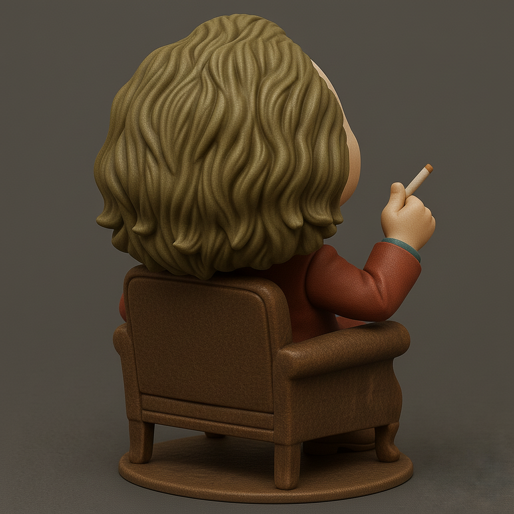 face to 3d model ai-3D portrait printing from photo_Whimsical Joker's Iconic Grin - Fun Chibi Desk Pal