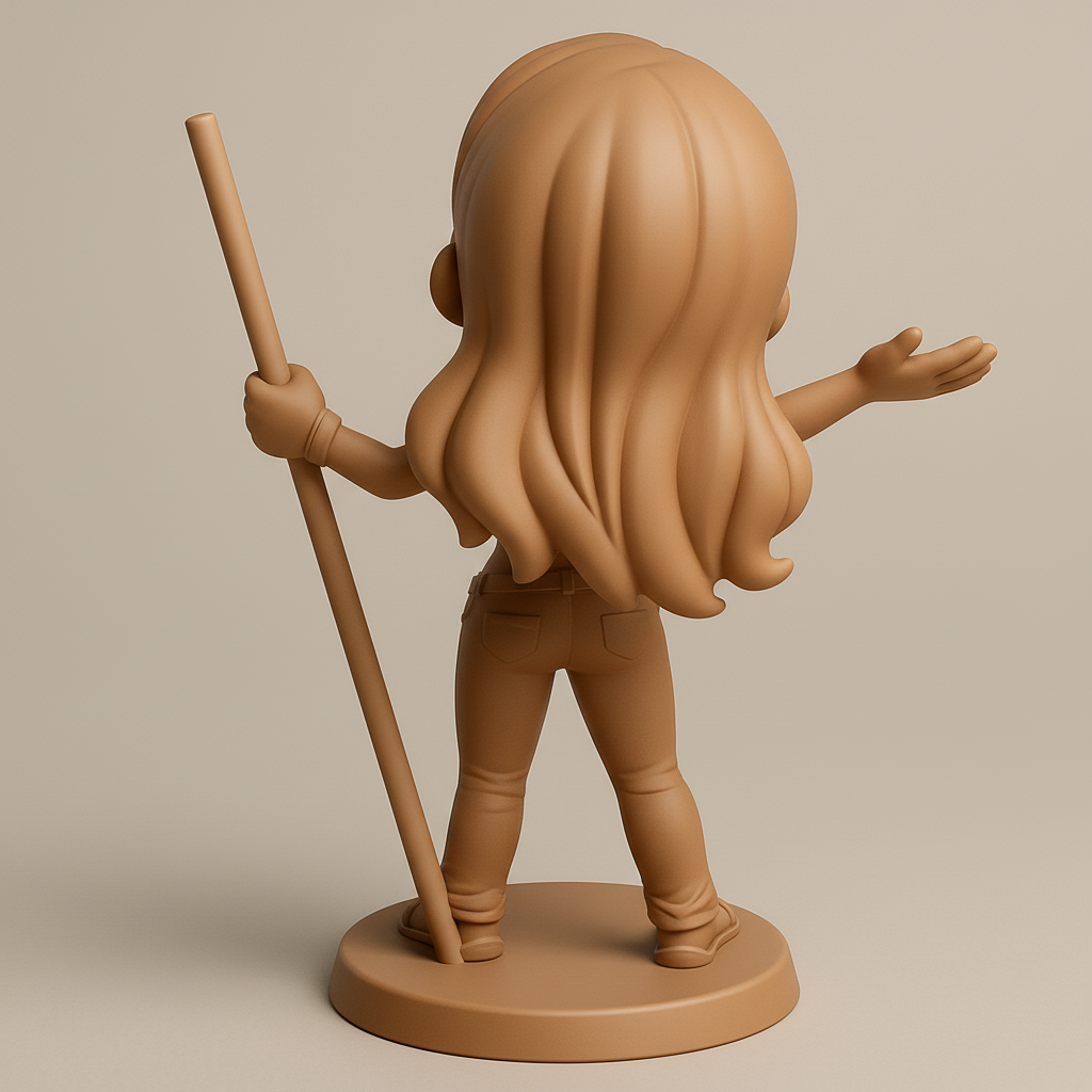 face anatomy 3d model-create 3d face model from photo_Charming Adventure Figurine