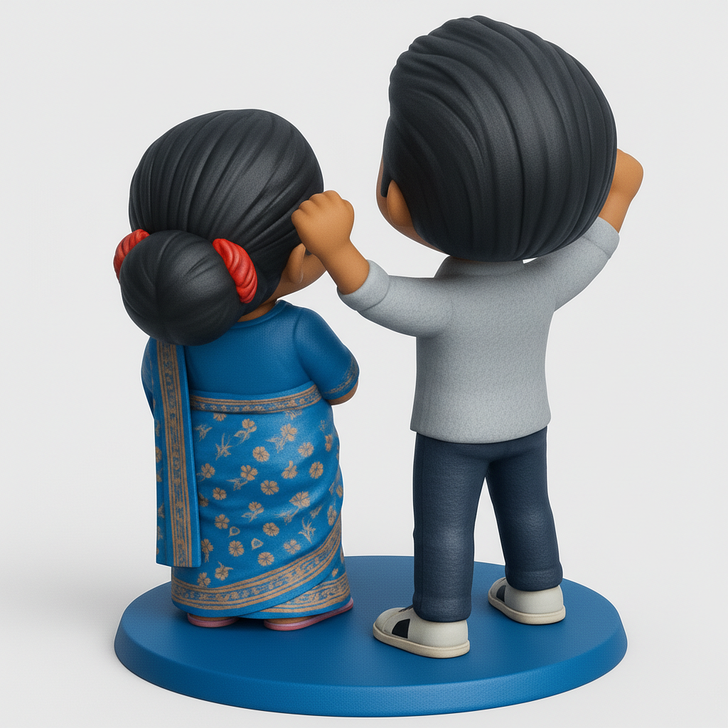 face anatomy 3d model-create 3d face model from photo_Vibrant Indian Couple Decor - Print Your Happiness