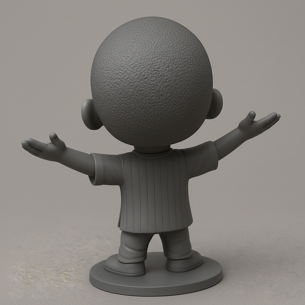 face anatomy 3d model-create 3d face model from photo_Spreading Joy: Happy Child Figurine 3D Model