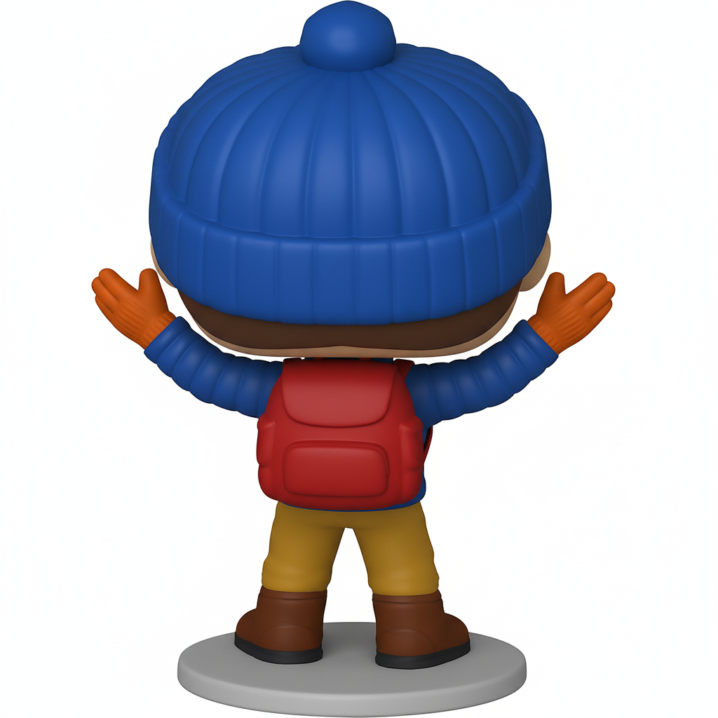 face to 3d model ai-3D portrait printing from photo_Happy Explorer Funko Pop Style 3D Print