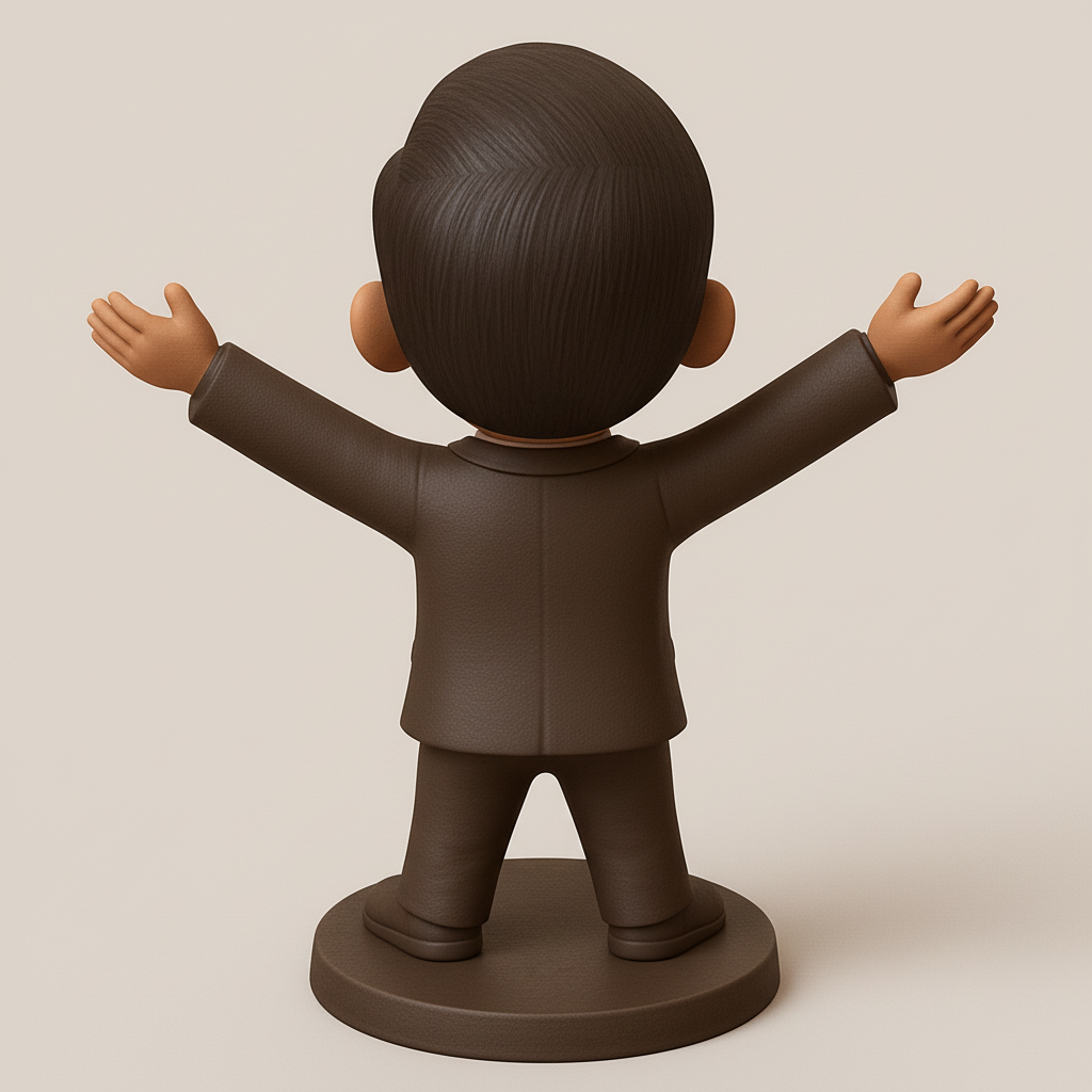 face anatomy 3d model-create 3d face model from photo_Positive Vibes Business Man Figurine - Desktop Success