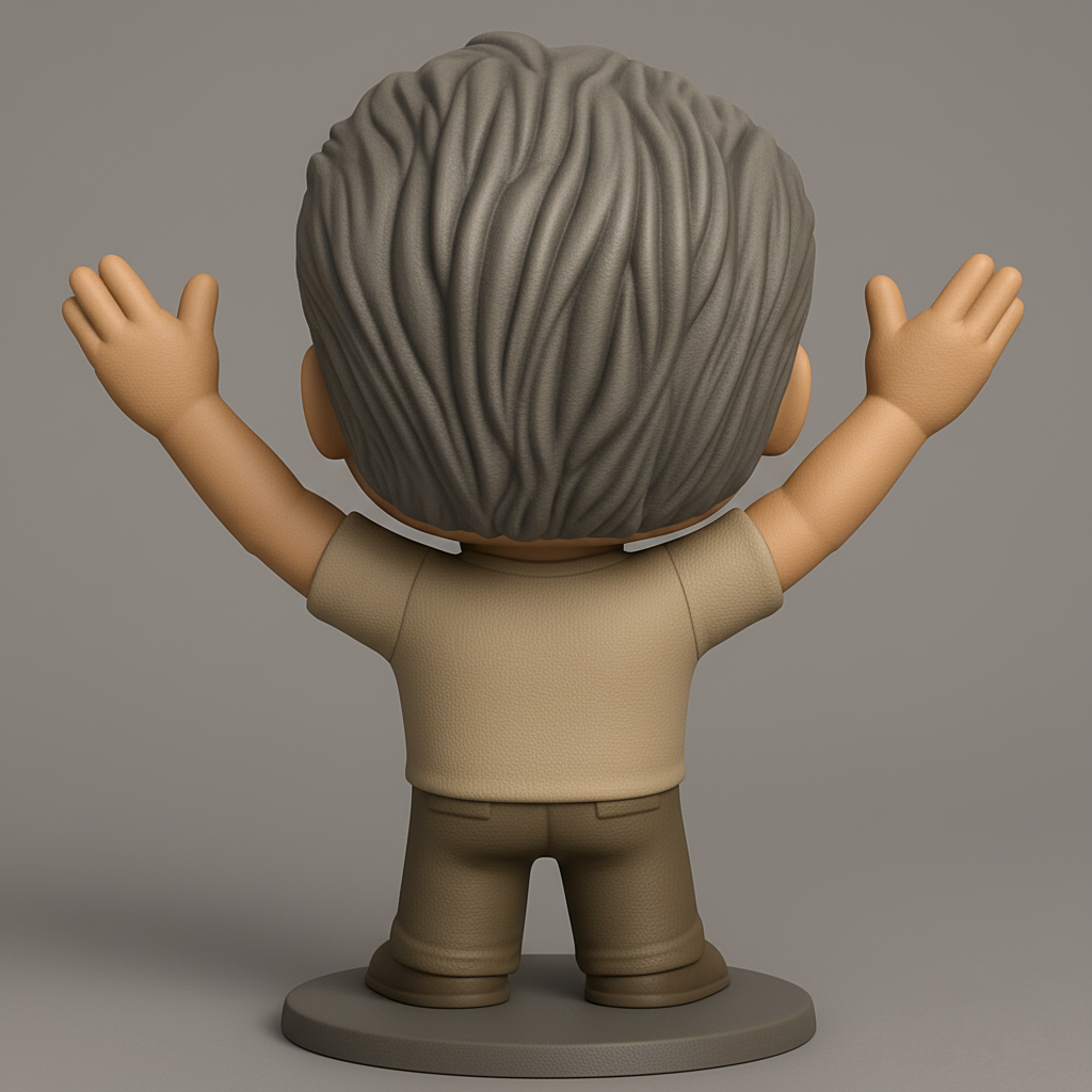 face anatomy 3d model-create 3d face model from photo_Enthusiastic "YAY!" Figure - Celebrate Every Win!