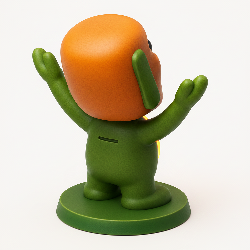 face anatomy 3d model-create 3d face model from photo_Radiant 'C' Character – Print Your Own Lucky Charm!