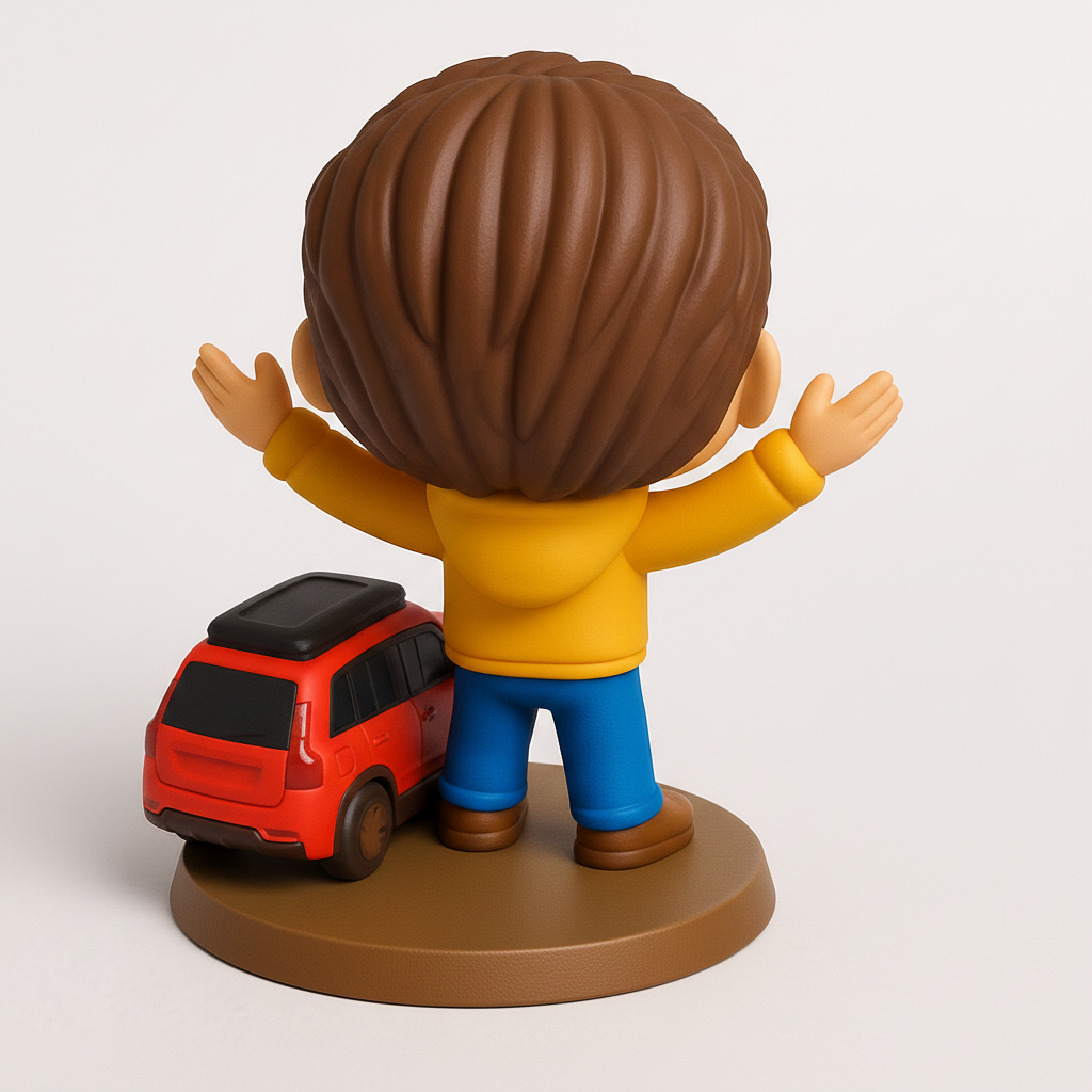 face anatomy 3d model-create 3d face model from photo_Cheery Explorer & SUV Funko-Style Collectible