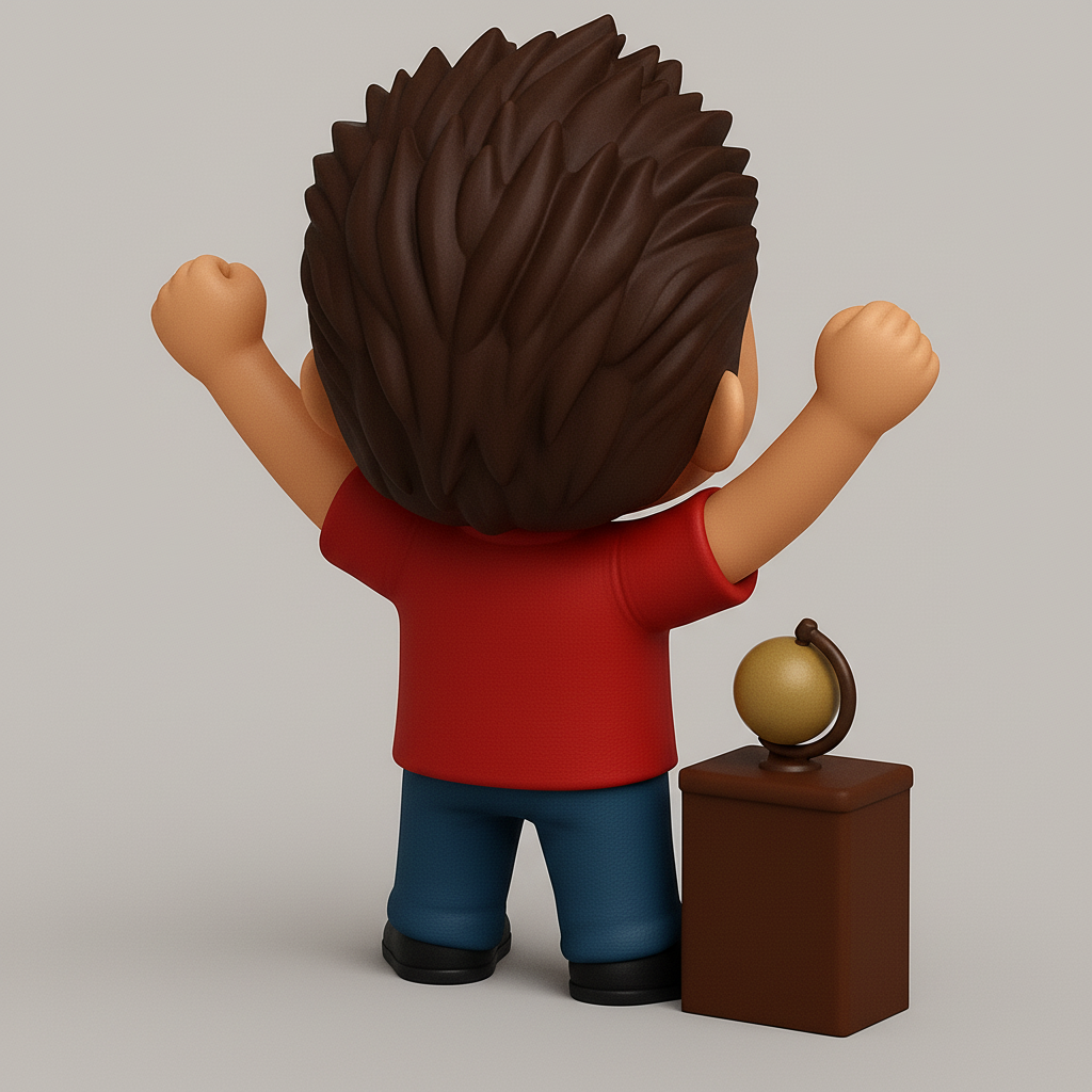 face anatomy 3d model-create 3d face model from photo_Achievement Awaits: Print Your Victorious Desk Pal!