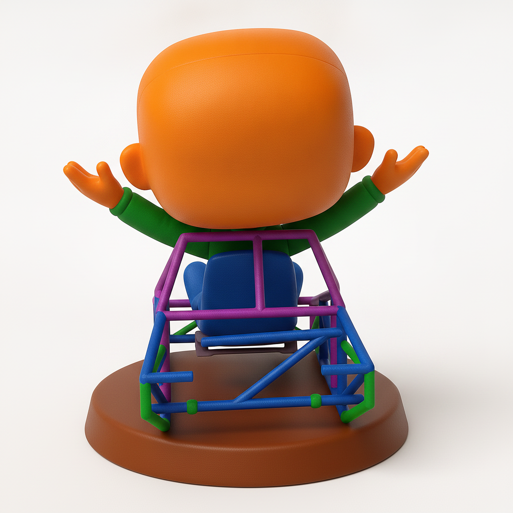 face to 3d model ai-3D portrait printing from photo_Happy Flyer Desk Buddy