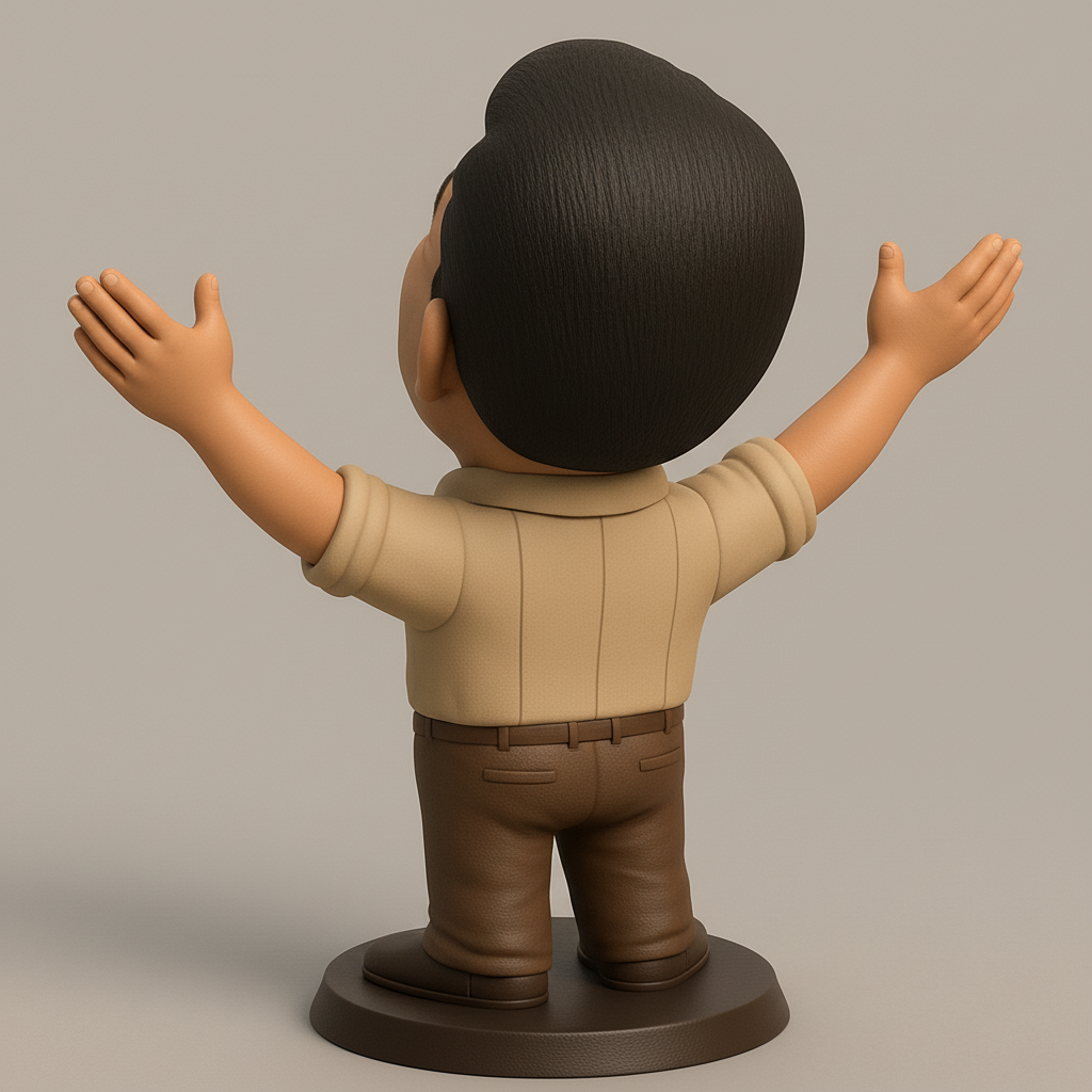 face anatomy 3d model-create 3d face model from photo_Joyful Embrace Figurine: Celebrate Happiness!