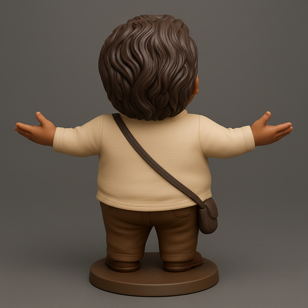 face anatomy 3d model-create 3d face model from photo_Joyful Figurine with Open Arms