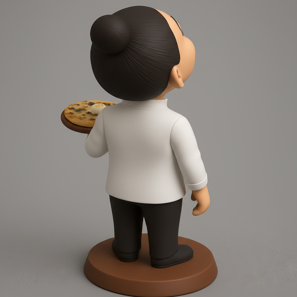 face anatomy 3d model-create 3d face model from photo_Joyful Chef Statue: Perfect for Foodies & Home Decor