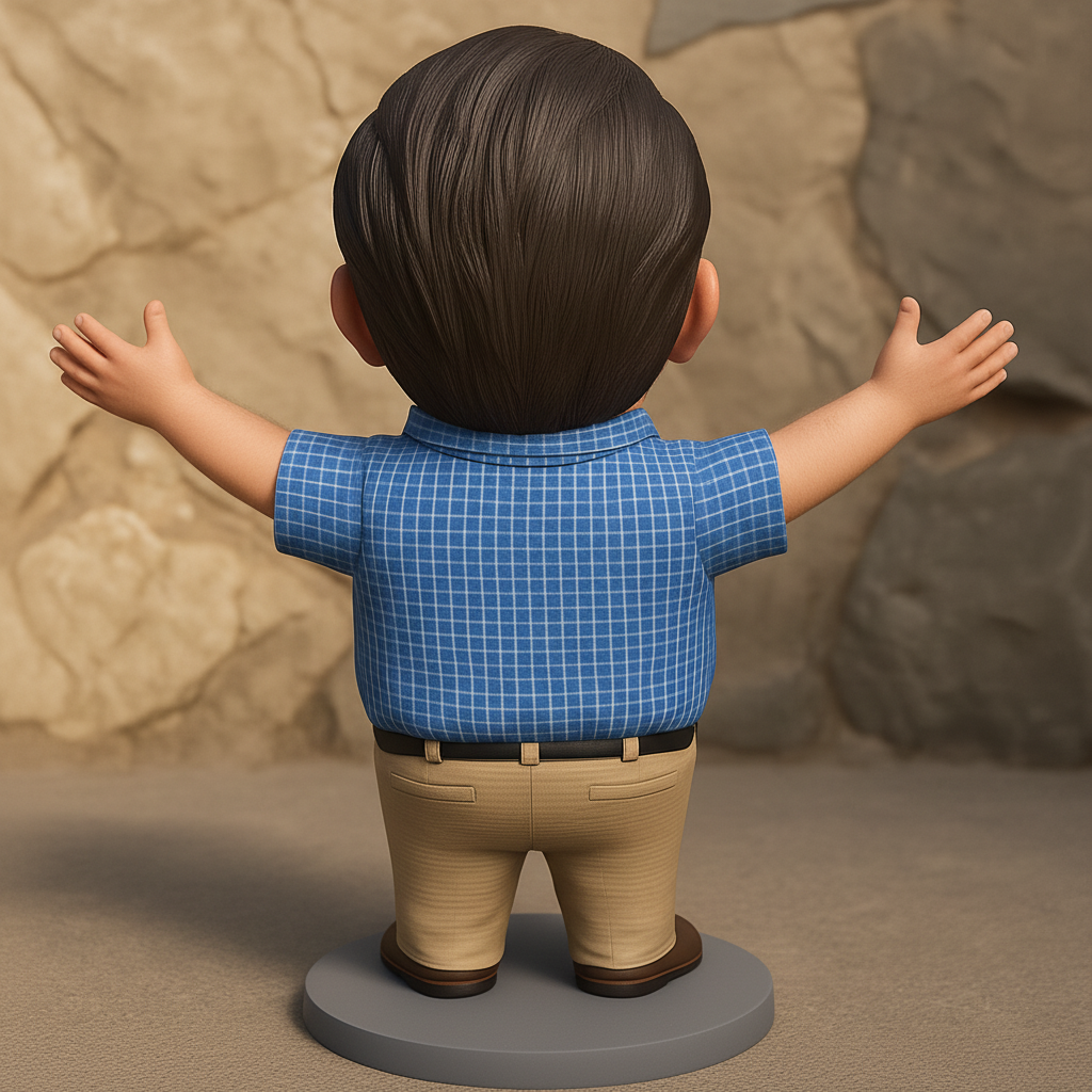 face anatomy 3d model-create 3d face model from photo_Sunny Outlook Figurine: Embrace Joy & Optimism