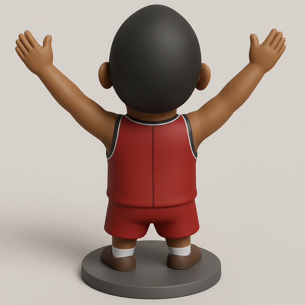 face anatomy 3d model-create 3d face model from photo_Smiling 'Just Do' Bobblehead for Your Desk