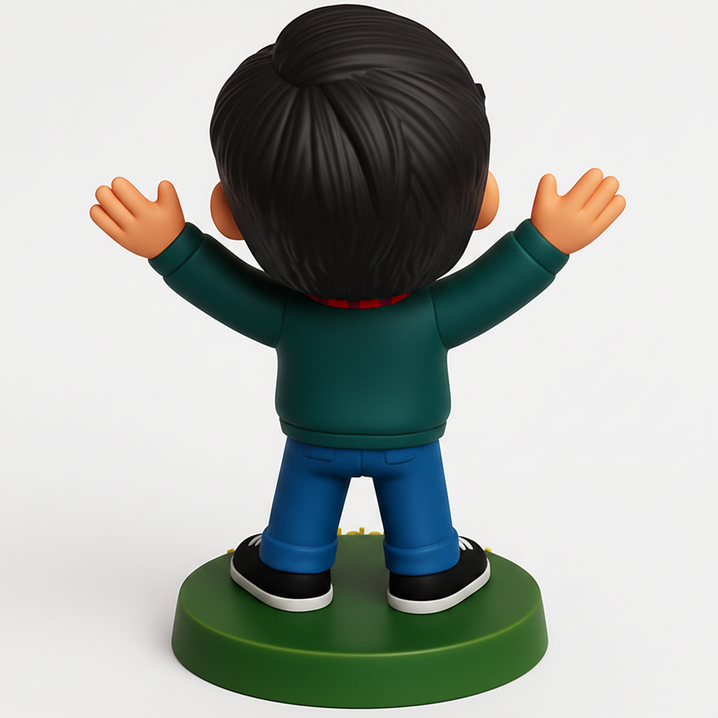 face anatomy 3d model-create 3d face model from photo_Geek Dad Bobblehead 