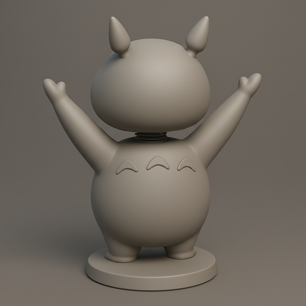 silhouette 3d printer maker-3d portrait printing_Joyful Character Figurine for 3D Printing