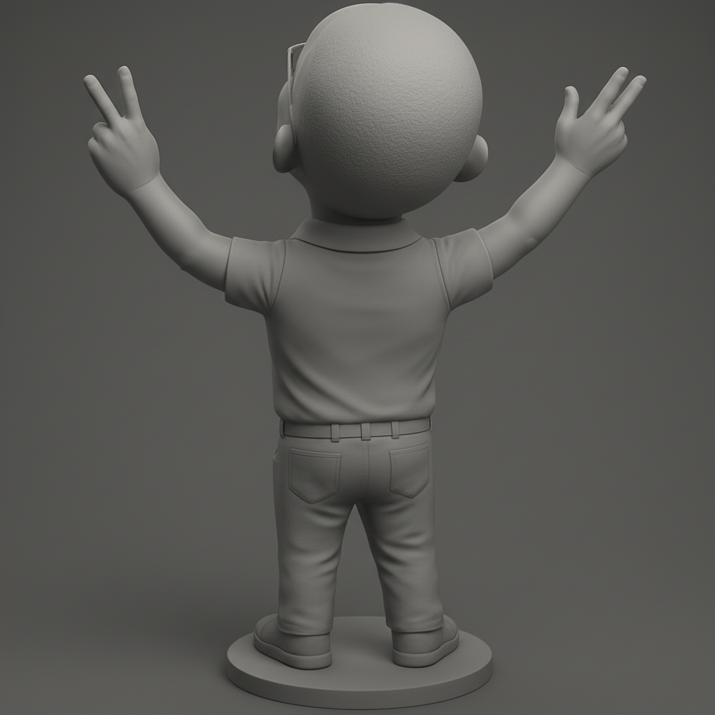 face anatomy 3d model-create 3d face model from photo_Celebrate Success: Joyful Victory Pose Figure