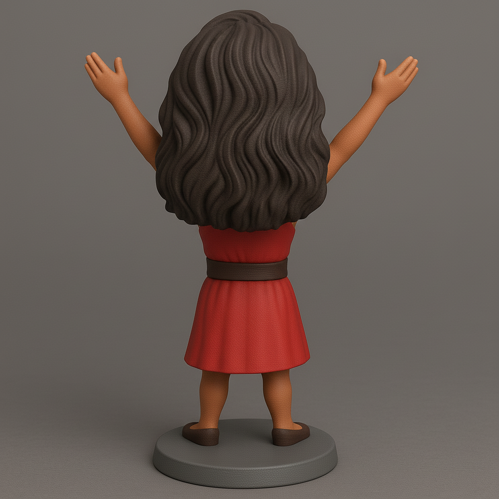 silhouette 3d printer maker-3d portrait printing_Joyful Celebratory Figurine