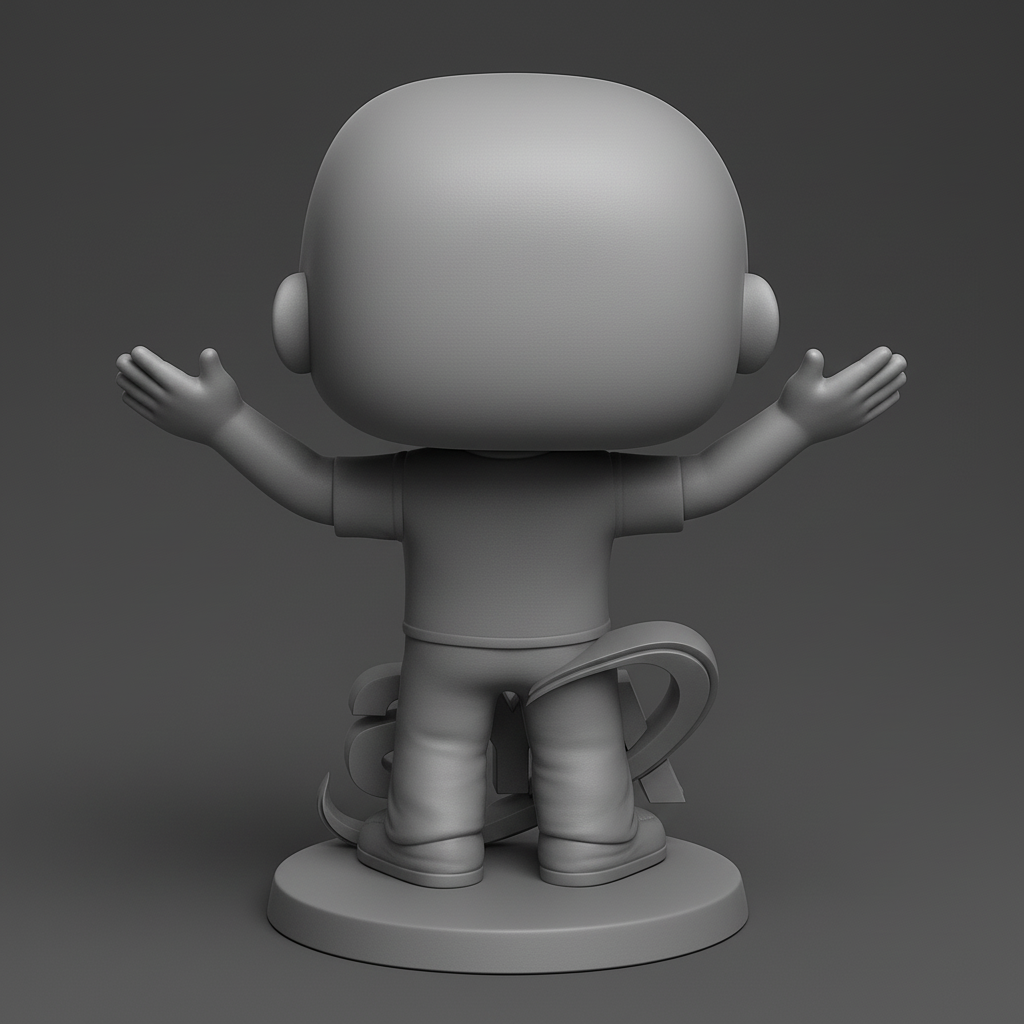 face to 3d model ai-3D portrait printing from photo_Welcoming AYS Mascot Display | Easy-Print Fun Figure