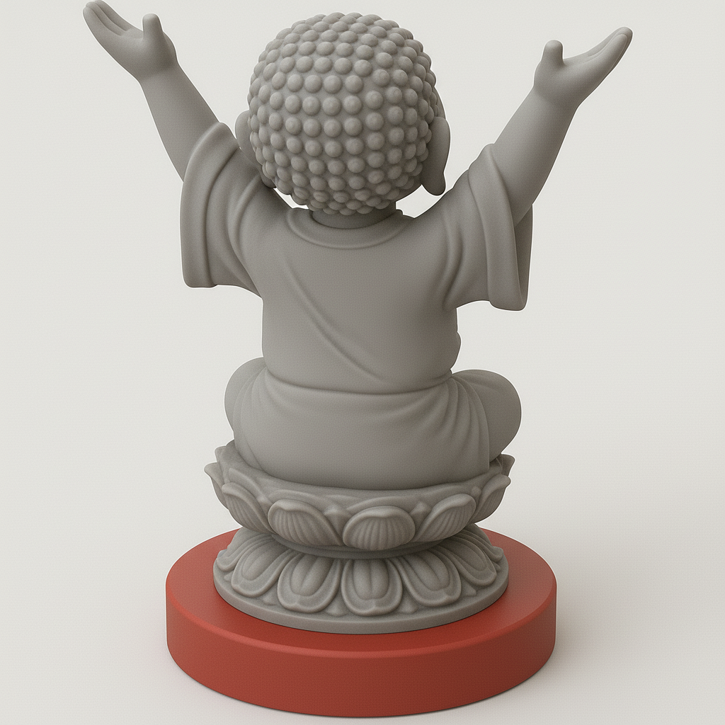 face anatomy 3d model-create 3d face model from photo_Joyful Buddha Figurine for Serenity