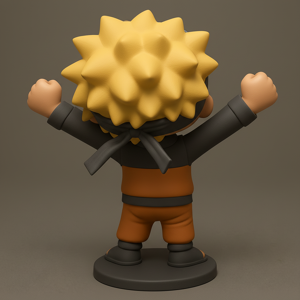 face anatomy 3d model-create 3d face model from photo_Cheerful Ninja Figure: Naruto