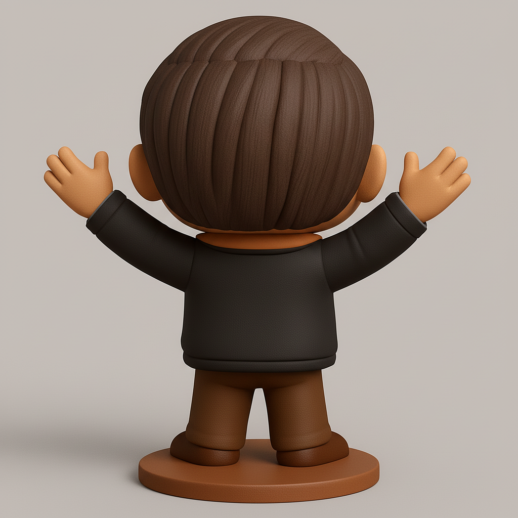 face to 3d model ai-3D portrait printing from photo_Friendly Welcoming Character Desk Buddy