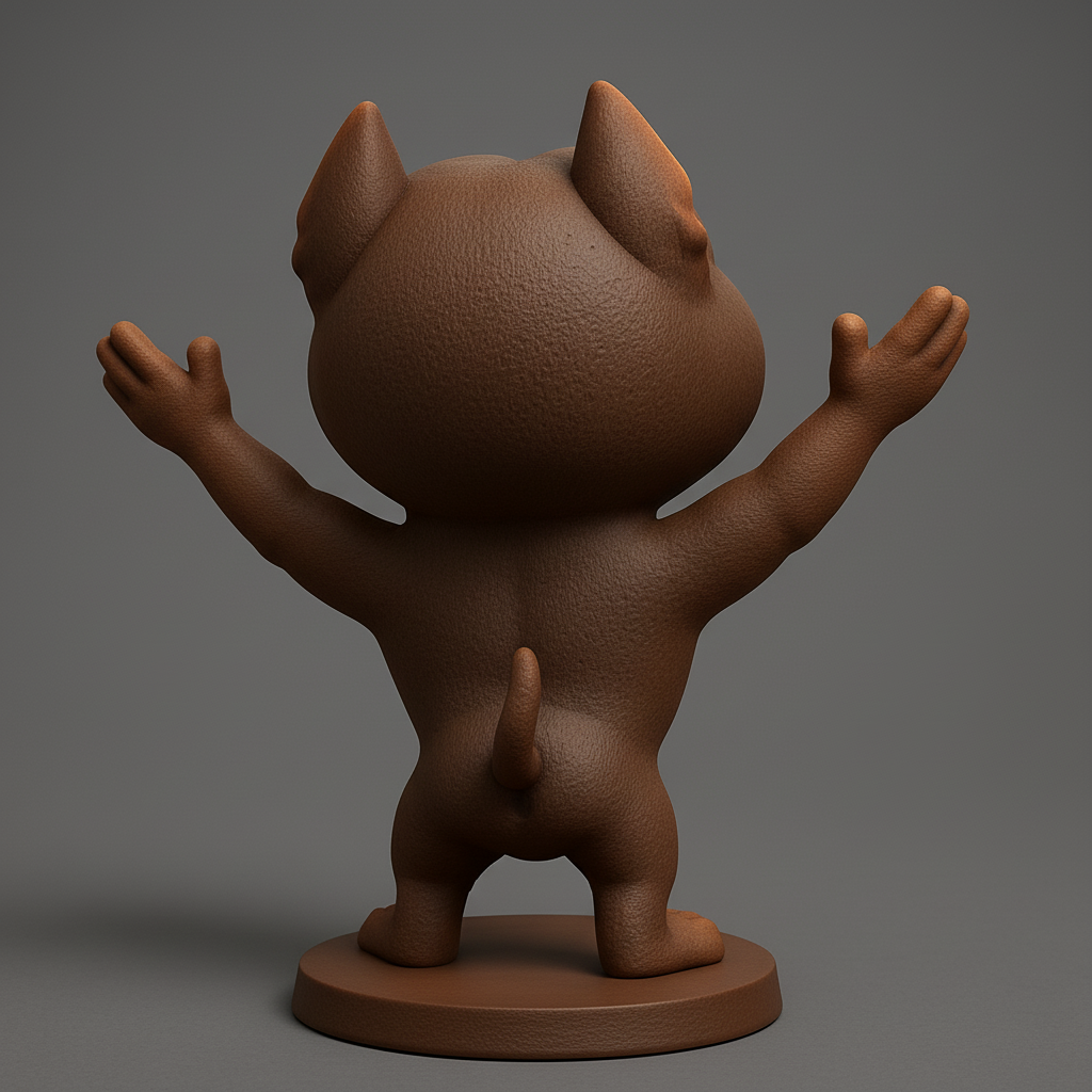 face anatomy 3d model-create 3d face model from photo_Joyful Bark Buddy: Happy Dog Figurine for Endless Smiles