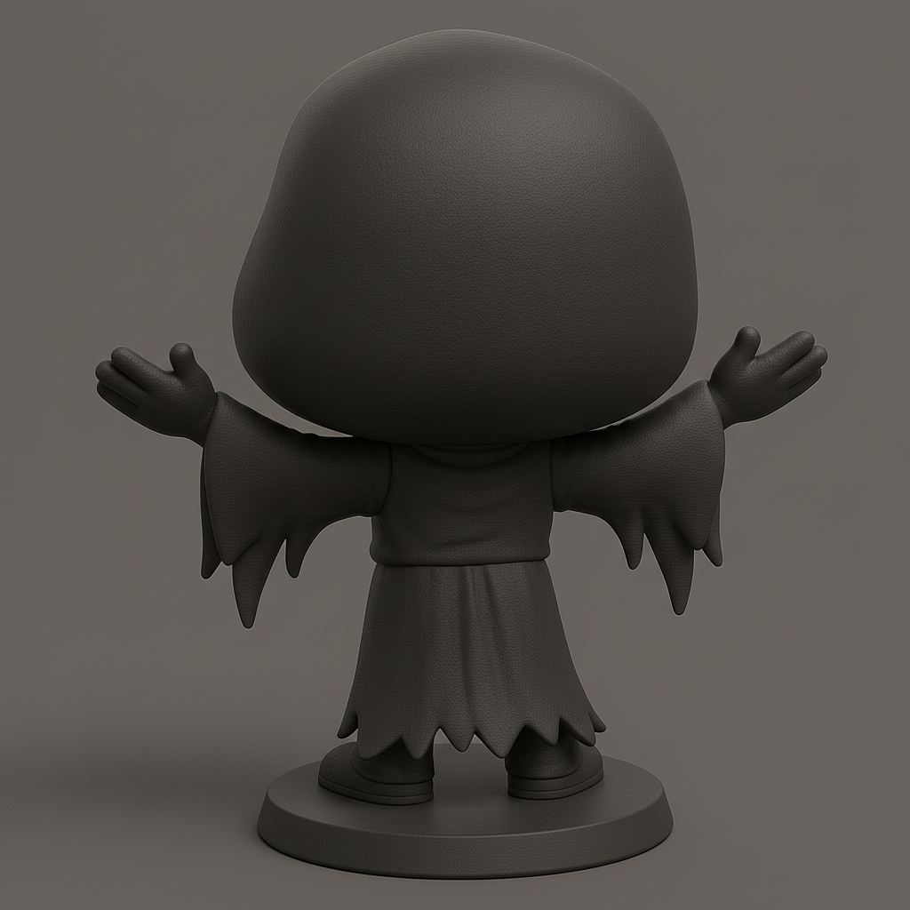 face anatomy 3d model-create 3d face model from photo_Cheerful Ghost Character for Fun Decor