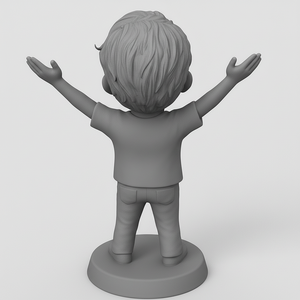 face anatomy 3d model-create 3d face model from photo_Joyful Embrace Figurine - Celebrate Happiness!