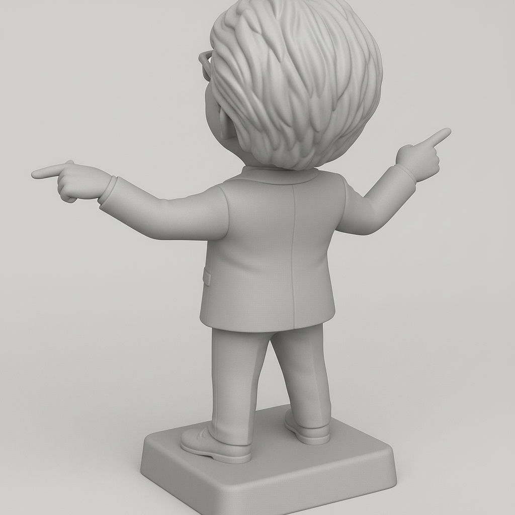 face anatomy 3d model-create 3d face model from photo_Cheerful Business Figure for 3D Printing