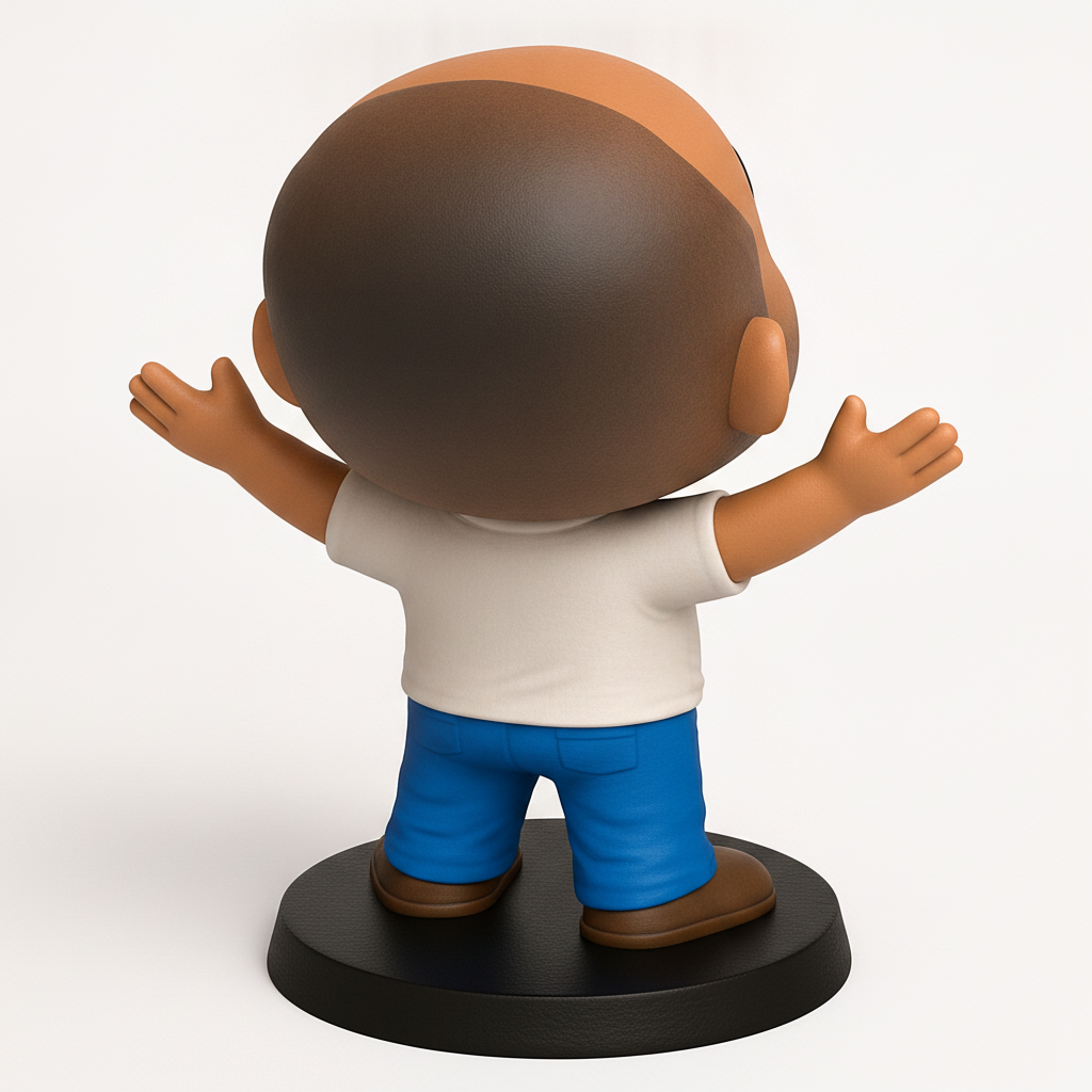 face anatomy 3d model-create 3d face model from photo_Smiling Man Figurine: Happy Desk Buddy 3D Print!
