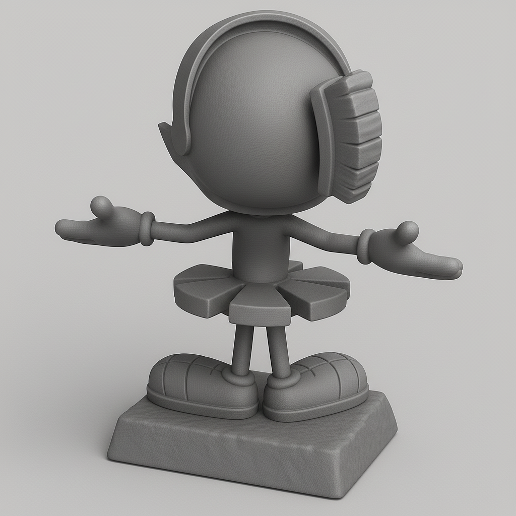 face anatomy 3d model-create 3d face model from photo_Charming Character Figurine for Fun Displays