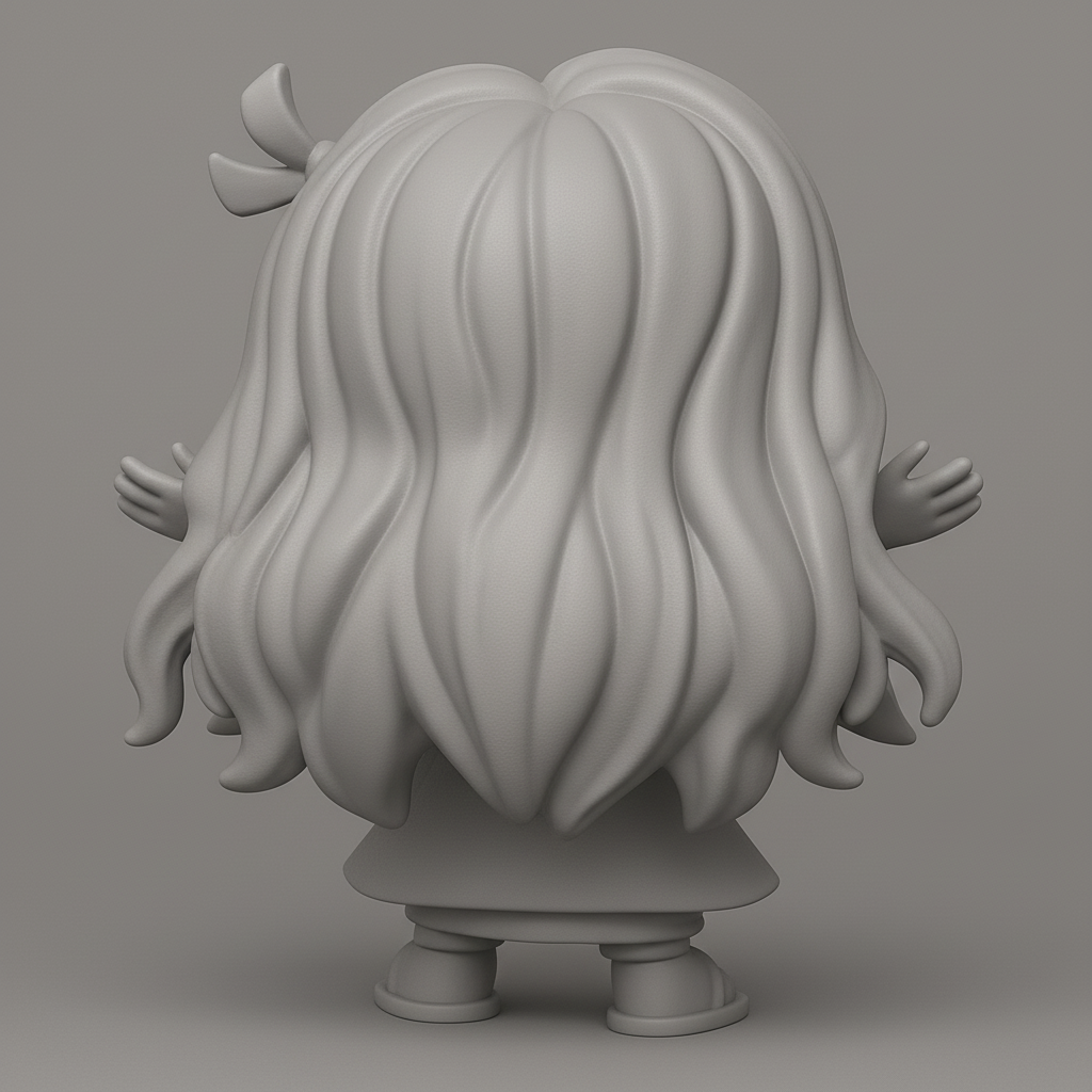 face to 3d model ai-3D portrait printing from photo_Adorable Chibi Nezuko Figurine - Embrace Joy!