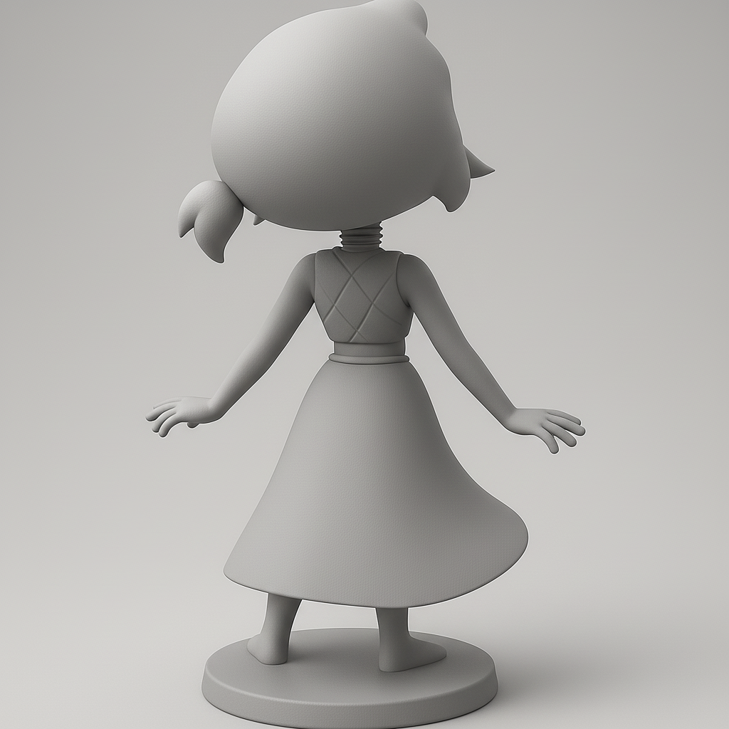 silhouette 3d printer maker-3d portrait printing_Charming Joyful Figure for Your Collection