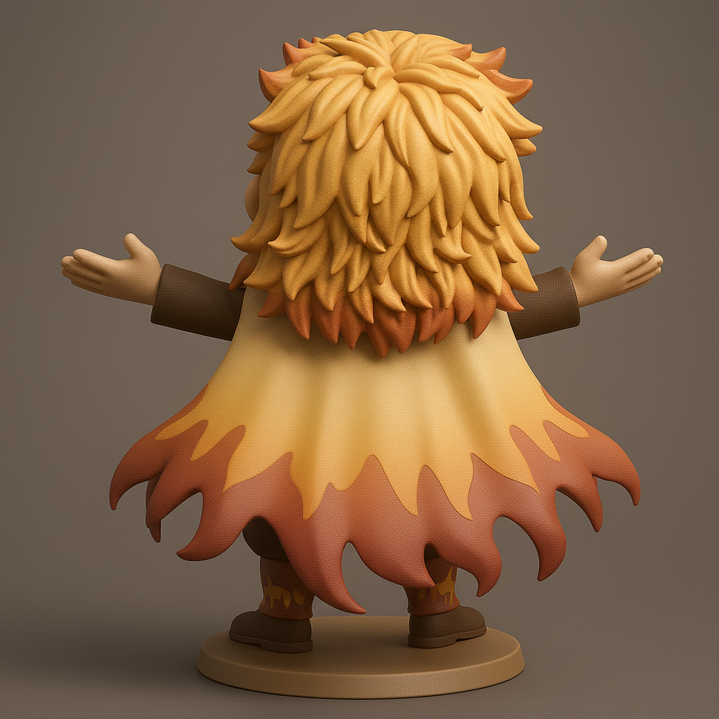 face anatomy 3d model-create 3d face model from photo_Kyōjurō Rengoku