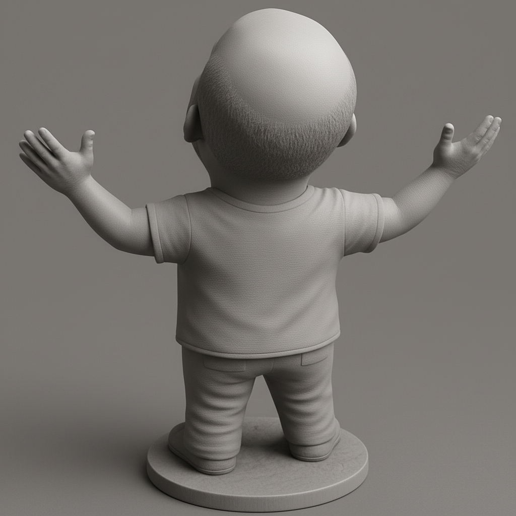 silhouette 3d printer maker-3d portrait printing_Big Smile, Big Statement: Man Holding Putin Plaque