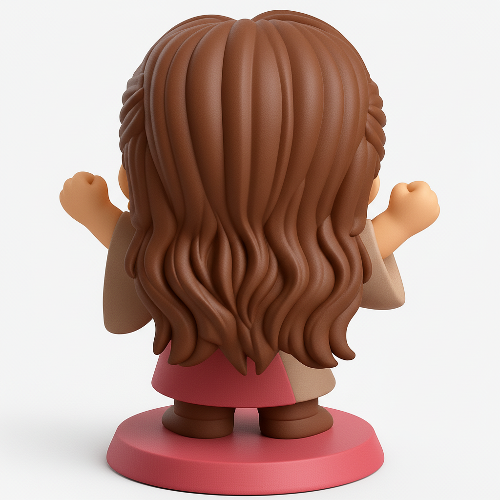 face to 3d model ai-3D portrait printing from photo_Joyful Cultural Icon Pop Figure - A Collectible Gem!