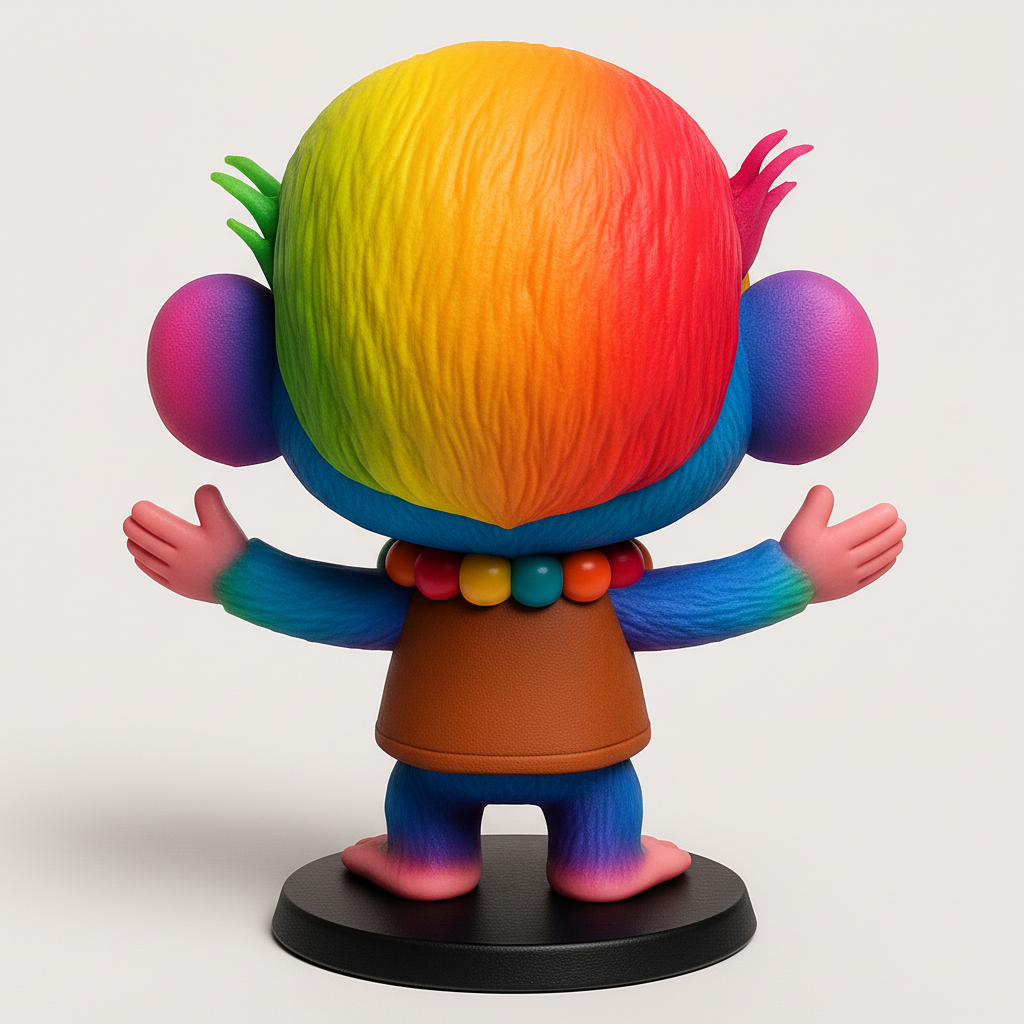 face to 3d model ai-3D portrait printing from photo_Joyful Rainbow Monkey Buddy for Happy Vibes