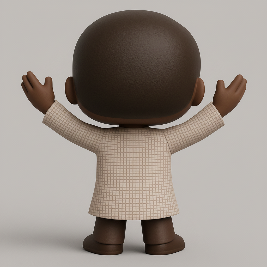 face to 3d model ai-3D portrait printing from photo_Joyful Stylized Figure - Funko Pop Style 3D Print