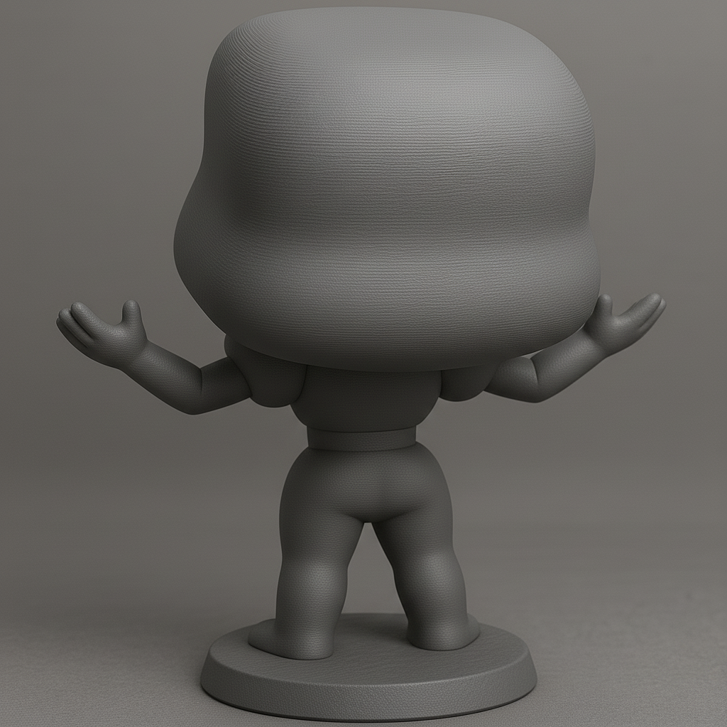 silhouette 3d printer maker-3d portrait printing_Charming 3D Character Model for Printing