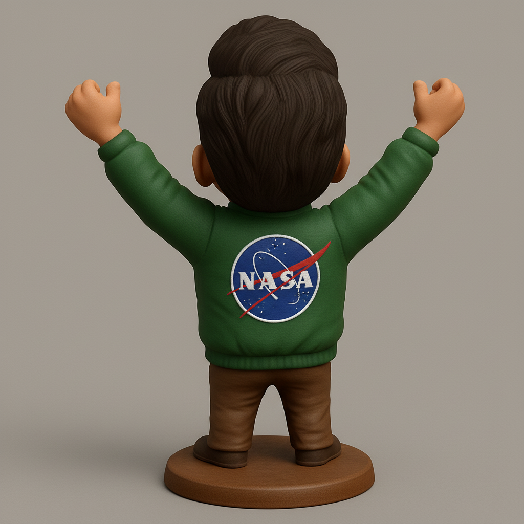 face to 3d model ai-3D portrait printing from photo_Celebrate Space: NASA Enthusiast Bobblehead
