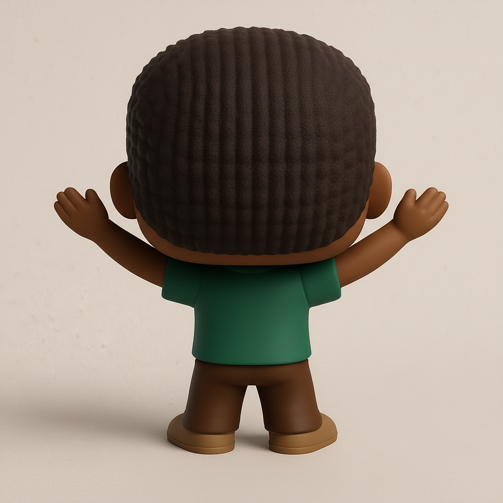 face to 3d model ai-3D portrait printing from photo_DIY Happy Boy Funko Pop-Style Figure