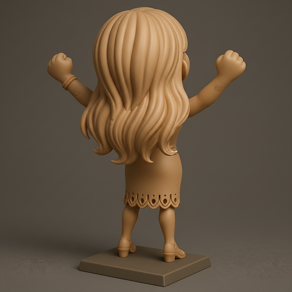 face anatomy 3d model-create 3d face model from photo_Joyful Empowerment Figurine