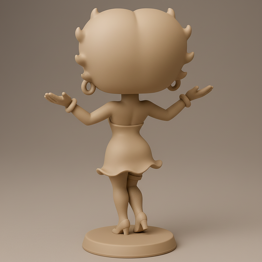 face anatomy 3d model-create 3d face model from photo_Charming Cartoon Character Figurine