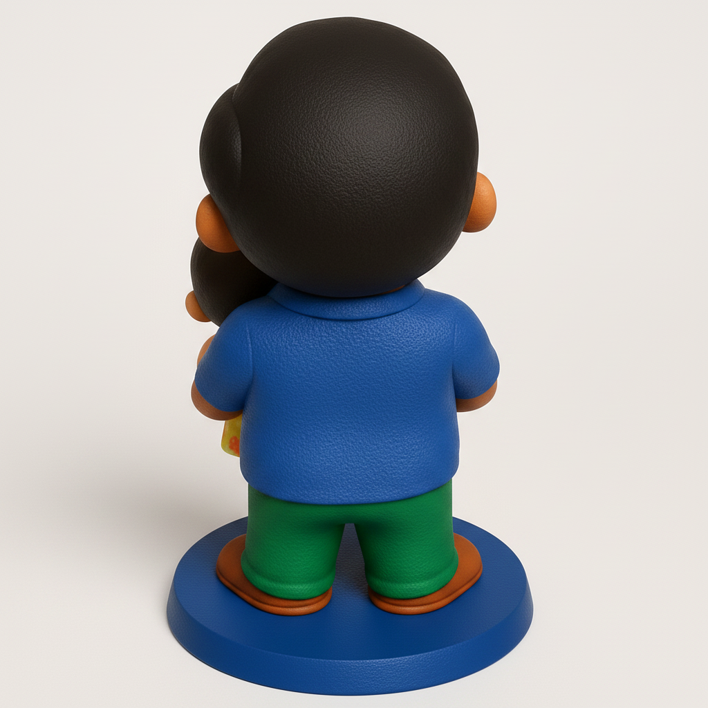 face to 3d model ai-3D portrait printing from photo_Dad & Baby Joy: Adorable Keepsake Figurine