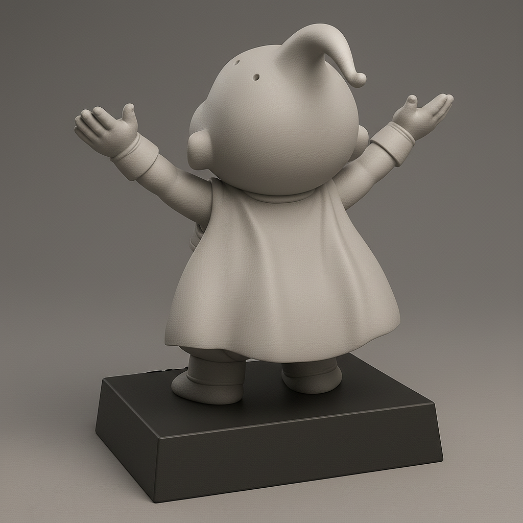 silhouette 3d printer maker-3d portrait printing_Joyful Dragonball Z Character Statue