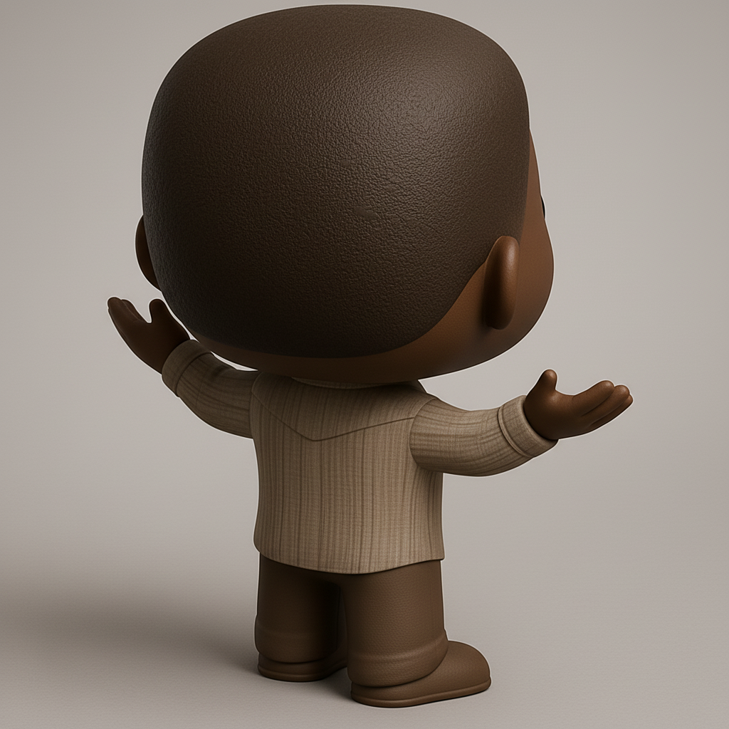 face to 3d model ai-3D portrait printing from photo_Joyful Pop-Inspired Figurine: Smile-Inducing 3D Print