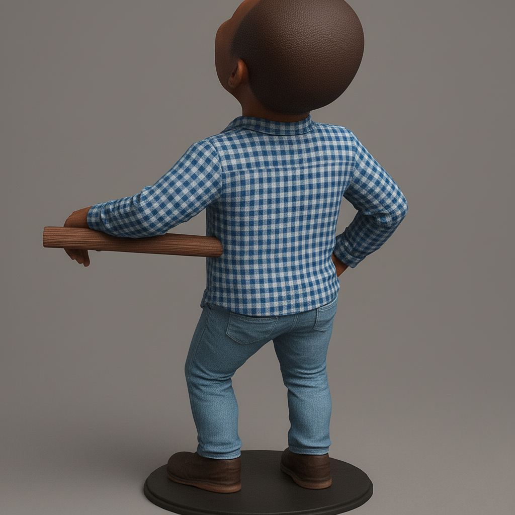 face to 3d model ai-3D portrait printing from photo_Pure Joy Bobblehead: A Contagious Smile for Your Desk